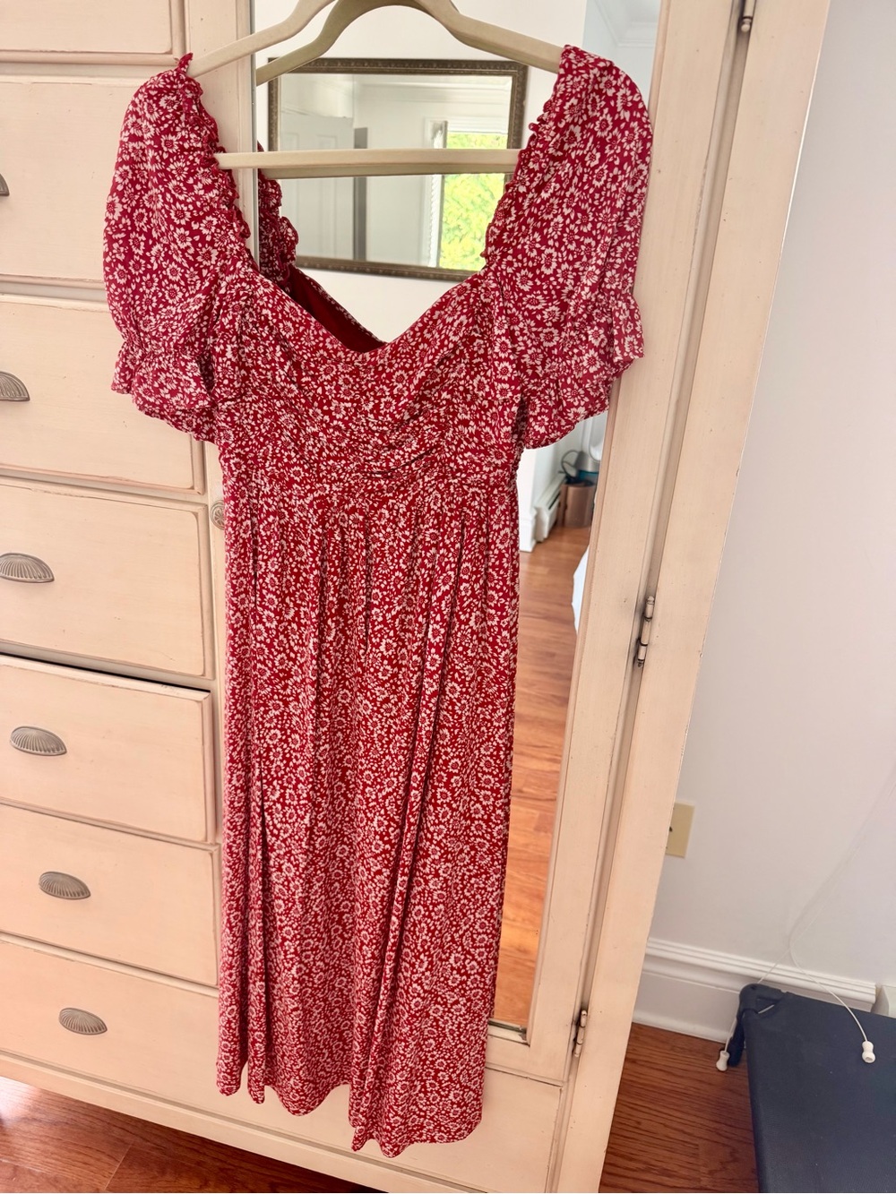 Auguste The Label Marlowe Chloe Midi Dress in Red, Size AU4/US0